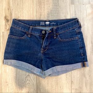 Old navy dark wash jean shorts